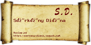 Sárkány Diána névjegykártya