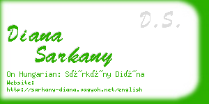 diana sarkany business card